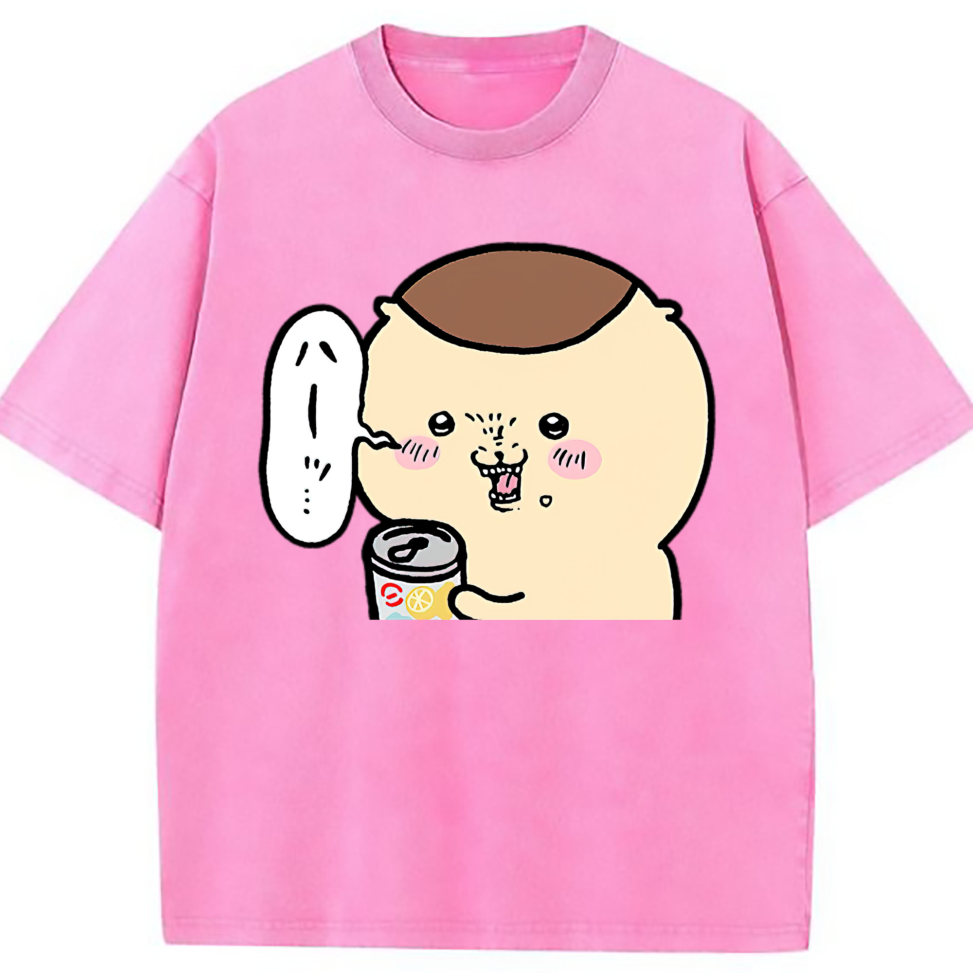 （画像用） ちいかわ くりまんじゅう Chii-kawa kuri manjū 綿100% ヴィンテージ風 半袖Tシャツ（フロントプリント）